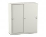 Flexeo Schiebetürenschrank, 8 Fächer, Mittelwand, Breite 126,4 cm  (Zoom)