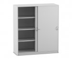 Flexeo Schiebetürenschrank, 8 Fächer, Mittelwand, Breite 126,4 cm  (Zoom)