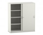 Flexeo Schiebetürenschrank, 8 Fächer, Mittelwand, Breite 126,4 cm  (Zoom)
