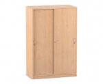 Flexeo Schiebetürenschrank, 8 Fächer, Mittelwand, Breite 94,4 cm  (Zoom)