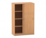 Flexeo Schiebetürenschrank, 8 Fächer, Mittelwand, Breite 94,4 cm  (Zoom)