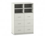 Flexeo Schrank, 6 große Schubladen, 4 Fächer, Mittelwand, Breite 94,4 cm  (Zoom)