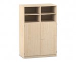 Flexeo Schrank, 10 Fächer, Mittelwand, 2 Halbtüren, Breite 94,4 cm  (Zoom)