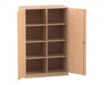 Flexeo Schrank, 8 Fächer, Mittelwand, 2 Türen, Breite 94,4 cm  (Zoom)