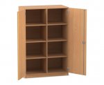 Flexeo Schrank, 8 Fächer, Mittelwand, 2 Türen, Breite 94,4 cm  (Zoom)