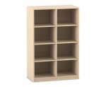 Flexeo Regal, 2 Reihen, 8 Fcher, mittelhoch, Breite 94,4 cm