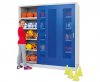 Betzold Ballschrank aus Stahl mit Schiebetren