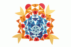 Dusyma Glitzermandala Sonne  (Zoom)