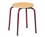 Betzold 4-Bein-Hocker, stapelbar  (Zoom)