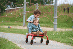 Winther VIKING CHALLENGE Runder Laufwagen extra stabile Transportwanne (Zoom)