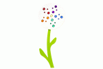 Dusyma Wandelement Blume mit Juwelensteinen