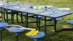 Betzold Outdoor-Tisch-Sitz-Kombination, rechteckig