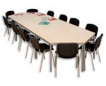 Betzold Trapeztisch, quadratische Tischbeine  (Zoom)