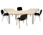 Betzold Trapeztisch, quadratische Tischbeine  (Zoom)