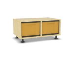 Flexeo Regal, 2 Reihen, 2 große Boxen, Mittelwand  (Zoom)