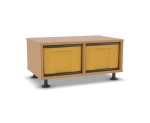 Flexeo Regal, 2 Reihen, 2 große Boxen, Mittelwand  (Zoom)