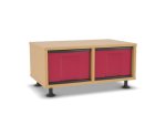 Flexeo Regal, 2 Reihen, 2 große Boxen, Mittelwand  (Zoom)