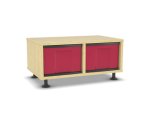 Flexeo Regal, 2 Reihen, 2 große Boxen, Mittelwand  (Zoom)