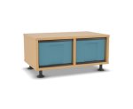 Flexeo Regal, 2 Reihen, 2 große Boxen, Mittelwand  (Zoom)