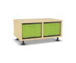 Flexeo Regal, 2 Reihen, 2 große Boxen, Mittelwand  (Zoom)