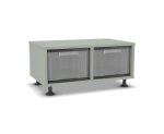 Flexeo Regal, 2 Reihen, 2 große Boxen, Mittelwand  (Zoom)