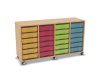 Flexeo Regal, 4 Reihen, 24 kle ...