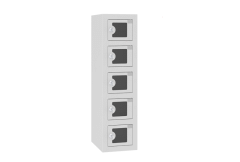 Orgami Handyfächerschrank mit Acrylglasausschnitt 5 Fächer (Zoom)