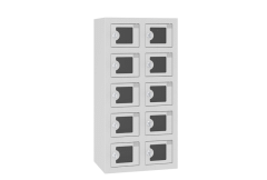 Orgami Handyfächerschrank mit Acrylglasausschnitt 10 Fächer (Zoom)