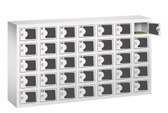 Orgami Handyfächerschrank mit Acrylglasausschnitt 35 Fächer (Zoom)