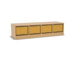 Flexeo Regal, 4 Reihen, 4 große Boxen, Mittelwand 4093 (Zoom)