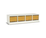 Flexeo Regal, 4 Reihen, 4 große Boxen, Mittelwand 4093 (Zoom)