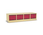 Flexeo Regal, 4 Reihen, 4 große Boxen, Mittelwand 4092 (Zoom)