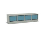 Flexeo Regal, 4 Reihen, 4 große Boxen, Mittelwand 4095 (Zoom)