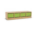 Flexeo Regal, 4 Reihen, 4 große Boxen, Mittelwand 4094 (Zoom)