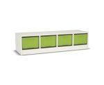 Flexeo Regal, 4 Reihen, 4 große Boxen, Mittelwand 4094 (Zoom)