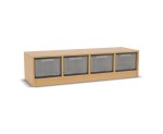 Flexeo Regal, 4 Reihen, 4 große Boxen, Mittelwand 4096 (Zoom)