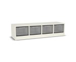 Flexeo Regal, 4 Reihen, 4 große Boxen, Mittelwand 4096 (Zoom)