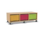 Flexeo Regal, 3 Reihen, 3 große Boxen, Mittelwand 4091 (Zoom)