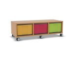 Flexeo Regal, 3 Reihen, 3 große Boxen, Mittelwand 4091 (Zoom)