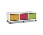Flexeo Regal, 3 Reihen, 3 große Boxen, Mittelwand 4091 (Zoom)