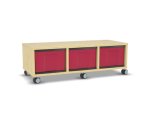 Flexeo Regal, 3 Reihen, 3 große Boxen, Mittelwand 4092 (Zoom)