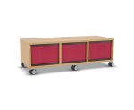 Flexeo Regal, 3 Reihen, 3 große Boxen, Mittelwand 4092 (Zoom)