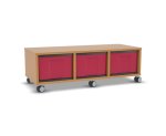 Flexeo Regal, 3 Reihen, 3 große Boxen, Mittelwand 4092 (Zoom)