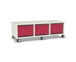 Flexeo Regal, 3 Reihen, 3 große Boxen, Mittelwand 4092 (Zoom)