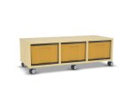 Flexeo Regal, 3 Reihen, 3 große Boxen, Mittelwand 4093 (Zoom)