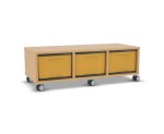 Flexeo Regal, 3 Reihen, 3 große Boxen, Mittelwand 4093 (Zoom)