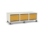 Flexeo Regal, 3 Reihen, 3 große Boxen, Mittelwand 4093 (Zoom)