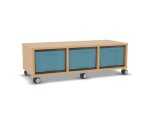 Flexeo Regal, 3 Reihen, 3 große Boxen, Mittelwand 4095 (Zoom)