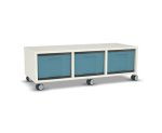 Flexeo Regal, 3 Reihen, 3 große Boxen, Mittelwand 4095 (Zoom)