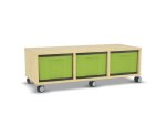 Flexeo Regal, 3 Reihen, 3 große Boxen, Mittelwand 4094 (Zoom)
